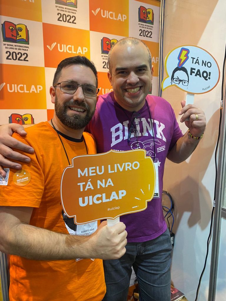 Betinho Saad, CEO da UICLAP, e o autor Milo Ambrus.